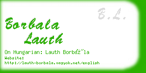 borbala lauth business card